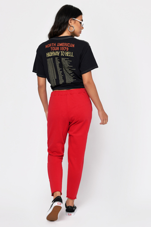 cheap red sweatpants