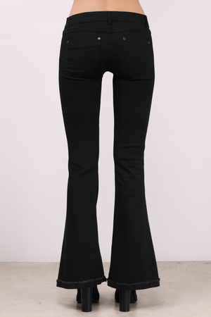 women black flared jeans