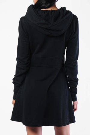 Long Cloak Hoodie in Black - $253 | Tobi US