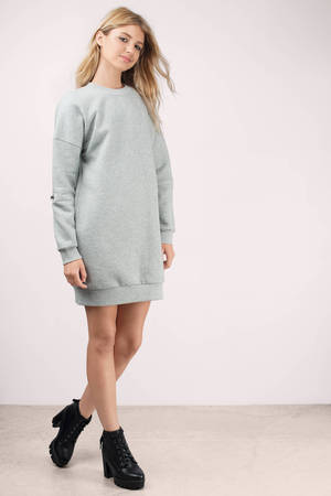 fleece sweater dress