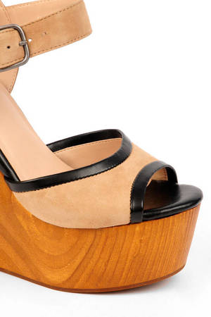 DV8 by Dolce Vita Minx Open Wedges in Nude Suede - $83 