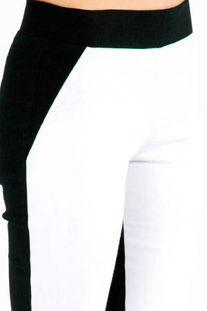 black and white jeggings