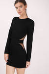 Black Bodycon Dress - Black Dress - Mesh Dress - $32.00