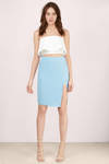 Cheap Light Blue - Blue Skirt - Pastel Midi Skirt - Light Blue Skirt ...