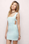 Pressed For My Pinafore Mint Skater Dress