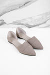 Chinese Laundry Easy Does It Taupe Suede d'Orsay Flats